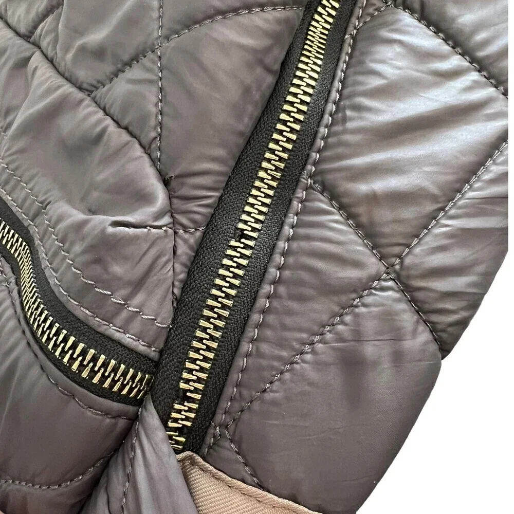 Tutilo Boost Gray Nylon Quilted Backpack